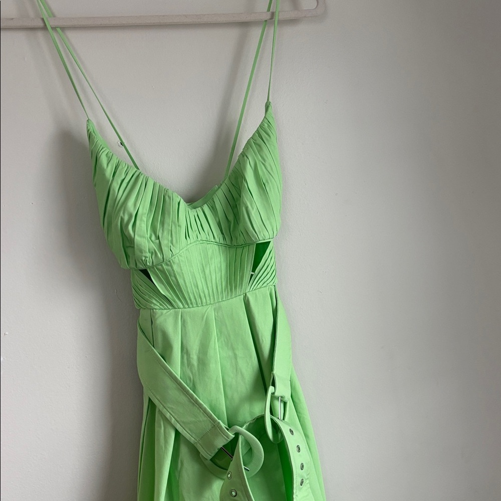Chic Mint Midi Dress - Picture 3 of 5